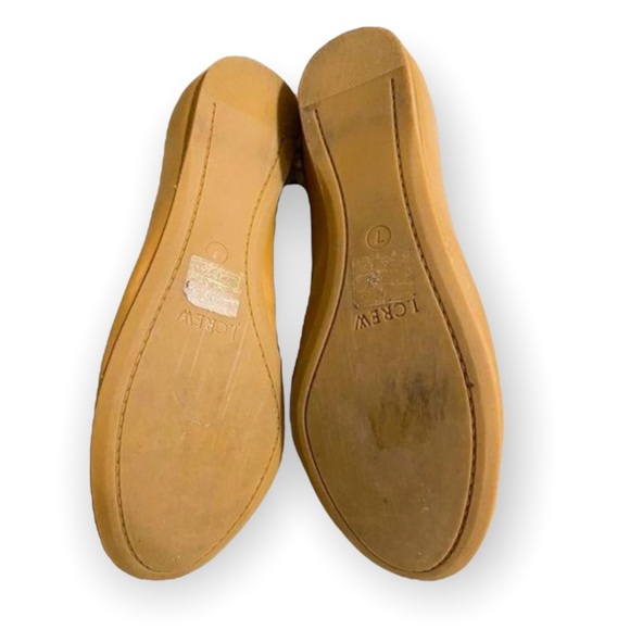 J. Crew Factory Anya Camel Leather Ballet Flats, 7 - Picture 5 of 8